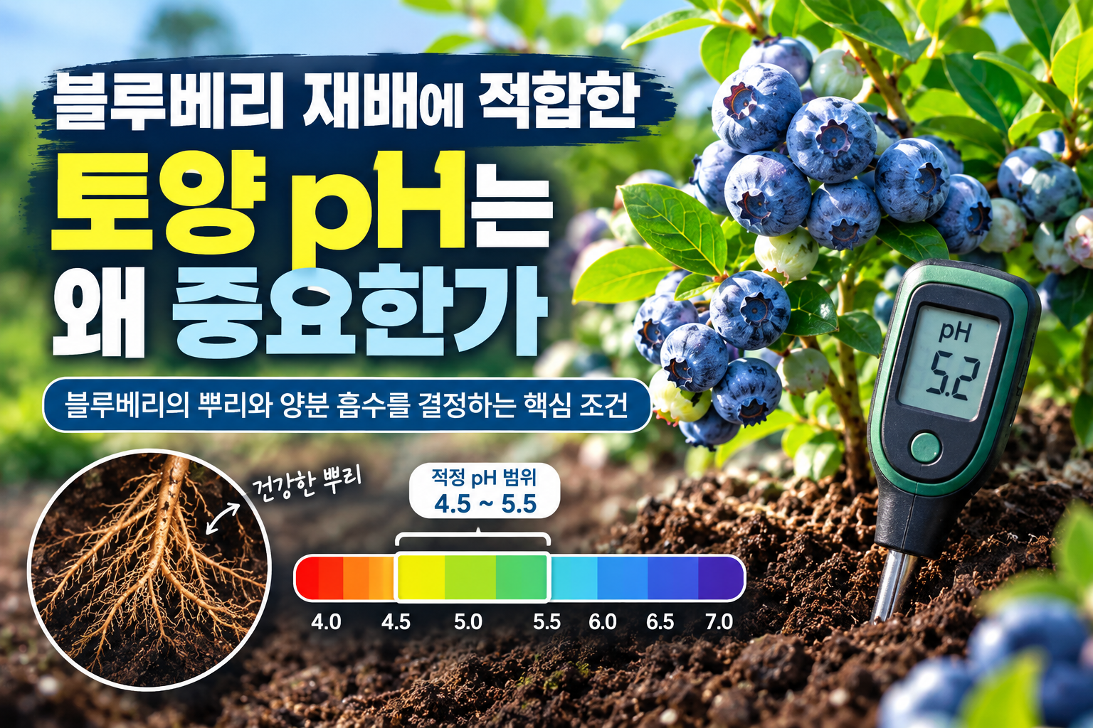 블루베리 토양 PH 완벽가이드