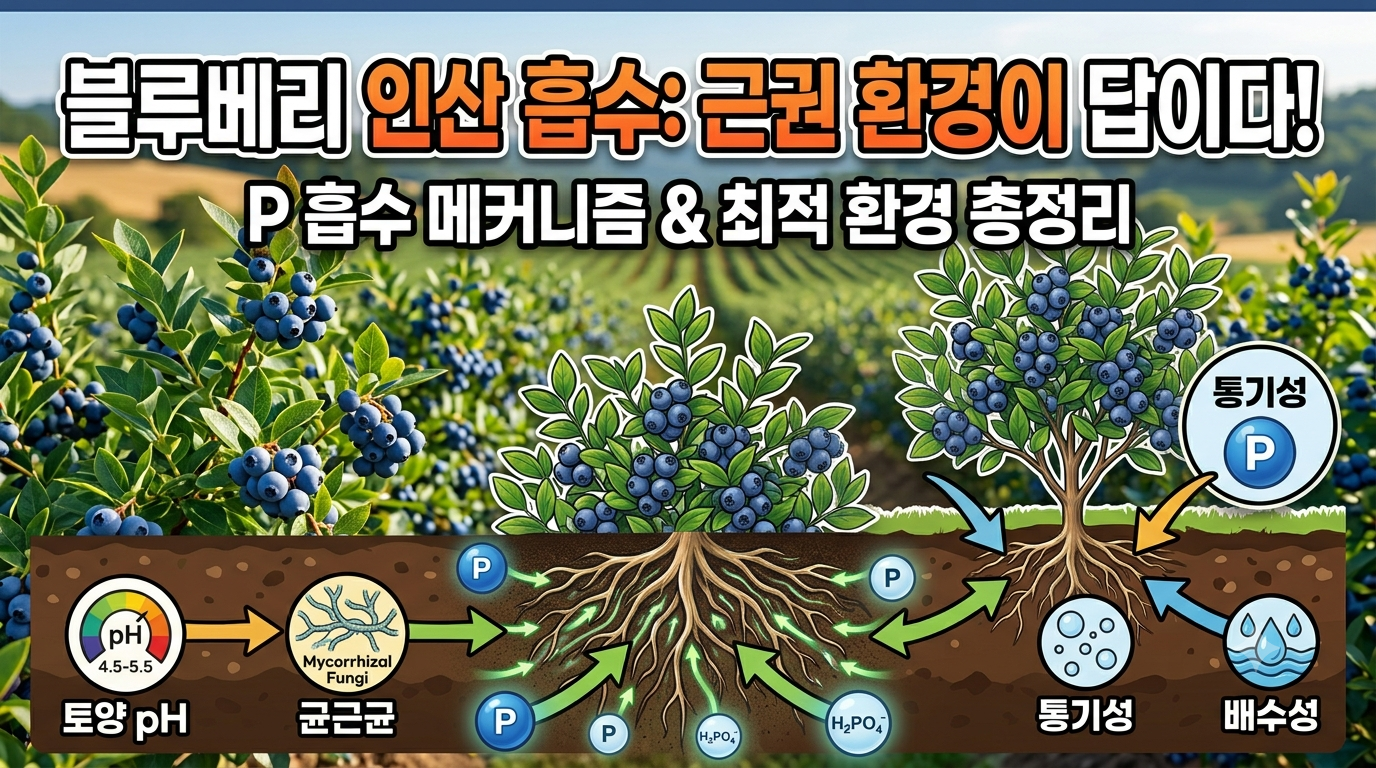 블루베리의 인산 흡수와 근권 환경의 관계
