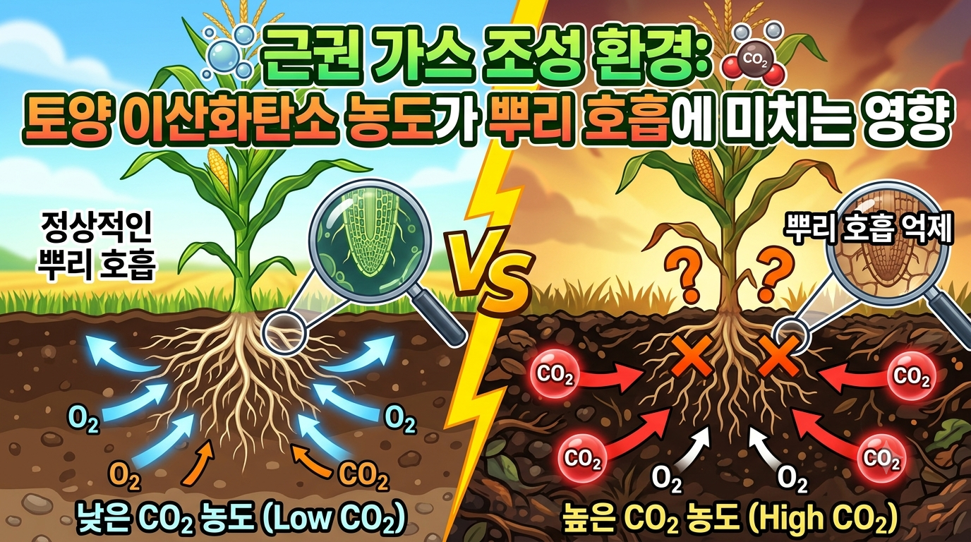 근권 가스 조성 환경: 토양 이산화탄소 농도가 뿌리 호흡에 미치는 영향